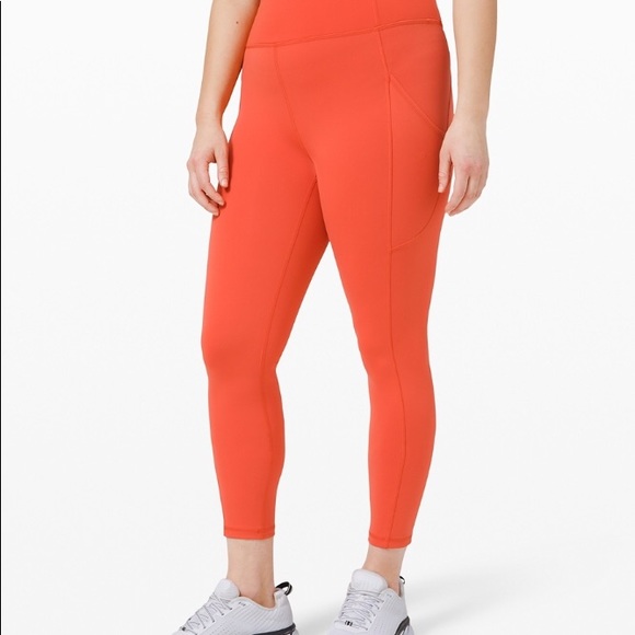 lululemon athletica Pants - FINAL PRICE! Lululemon Orange Invigorate Pants 25”